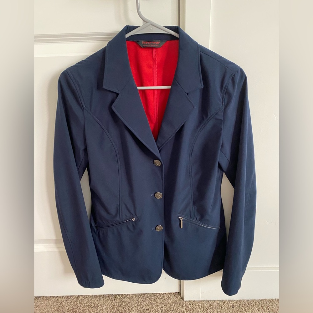Horseware English Show Coat (Navy, Small/6)